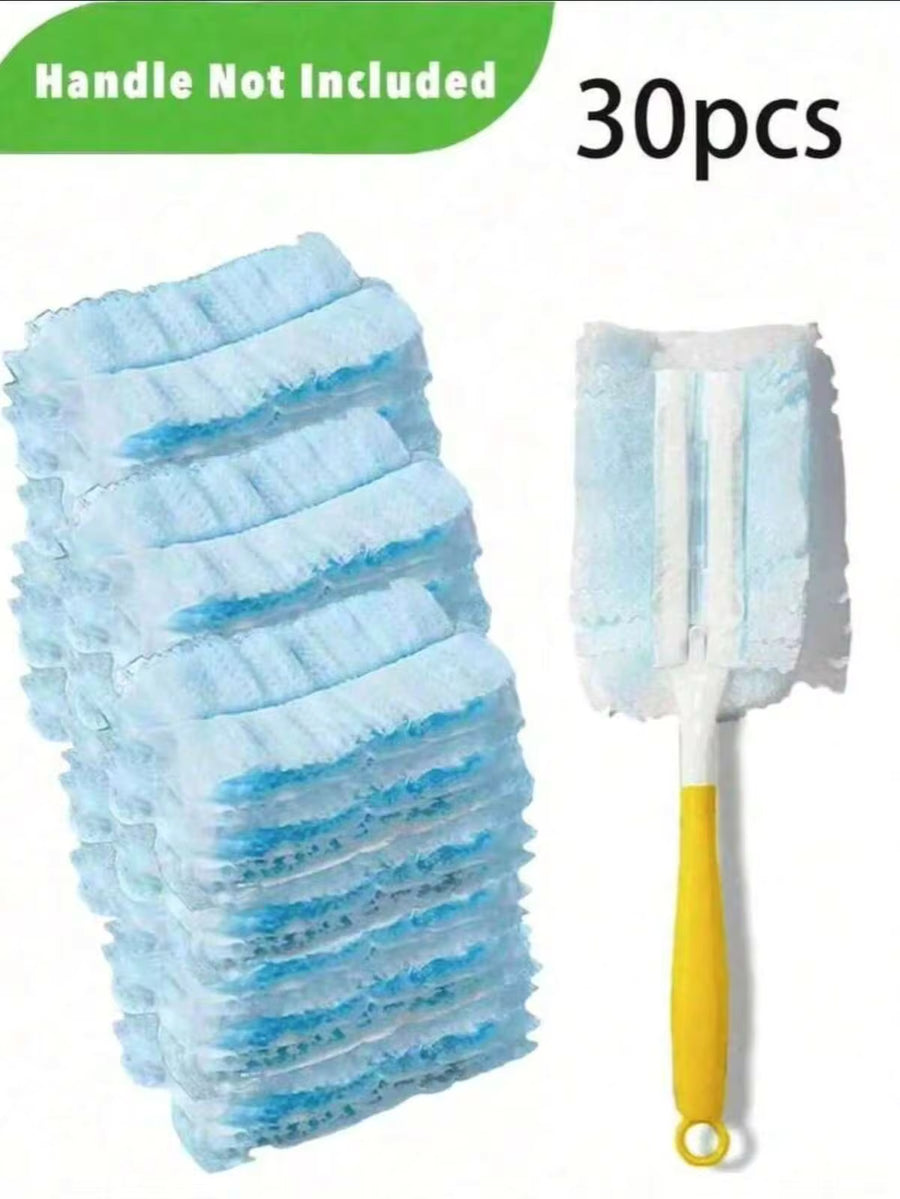 30/20/10/1pc Disposable Dust Duster Refill, Electrostatic Dust Duster Head Refill - Easily Remove Dust From Electronics, Furniture, Blinds And Ceiling Fans - (Handle Not Included) - Cleaning Supplies, Cleaning Accessories